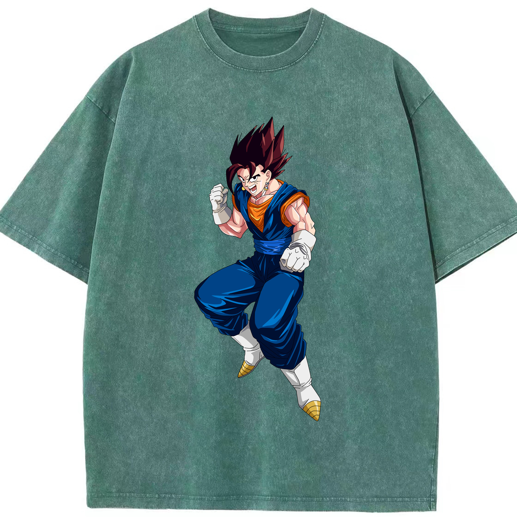 （画像用） ドラゴンボール 孫 悟飯（そんごはん）DRAGON BALL Son Gohan 綿100% ヴィンテージ風 半袖Tシャツ（フロントプリント）